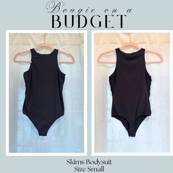 SKIMS Tops - Skims Charcoal/Black Bodysuit